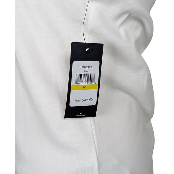 Tommy Hilfiger Medium 100% Cotton V-Neck Tank Top Star Print Tied Bow Straps - Picture 7 of 8